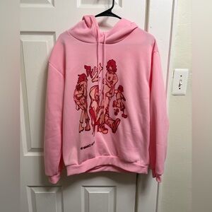SHEIN Pink Graphic Hoodie